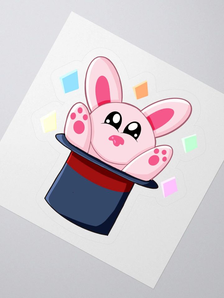 Magic Bunny Kiss Cut Sticker product image (5)