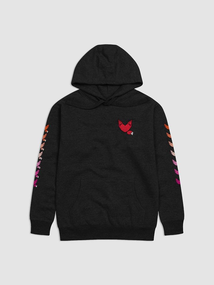 Pride Fox Hearts Hoodie Lgbtqia+ product image (4)