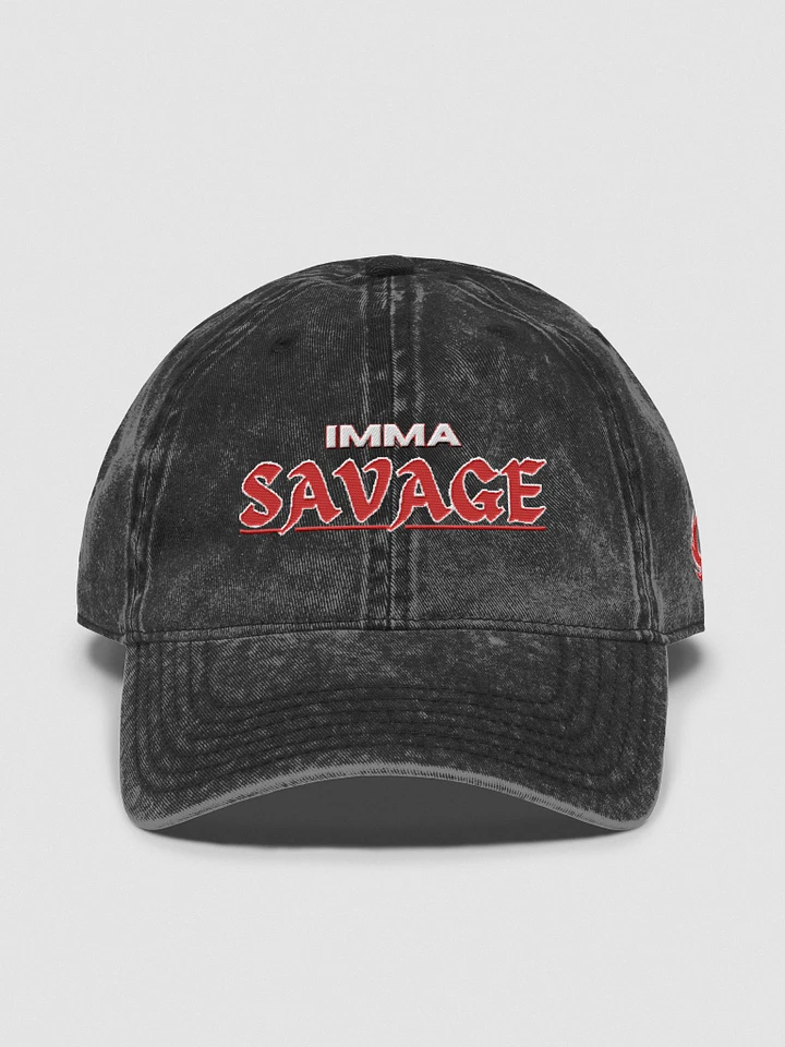 Imma Savage Demin Dad Hat product image (1)