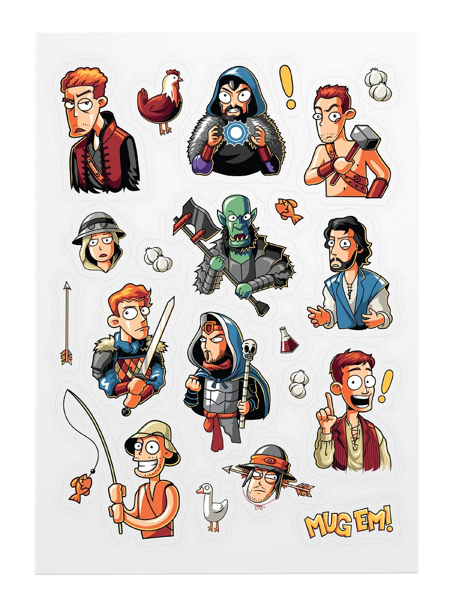 Epic NPC Man Sticker Sheet product image (3)