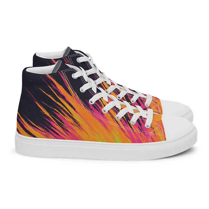 Fiery Burst Canvas High Tops product image (2)