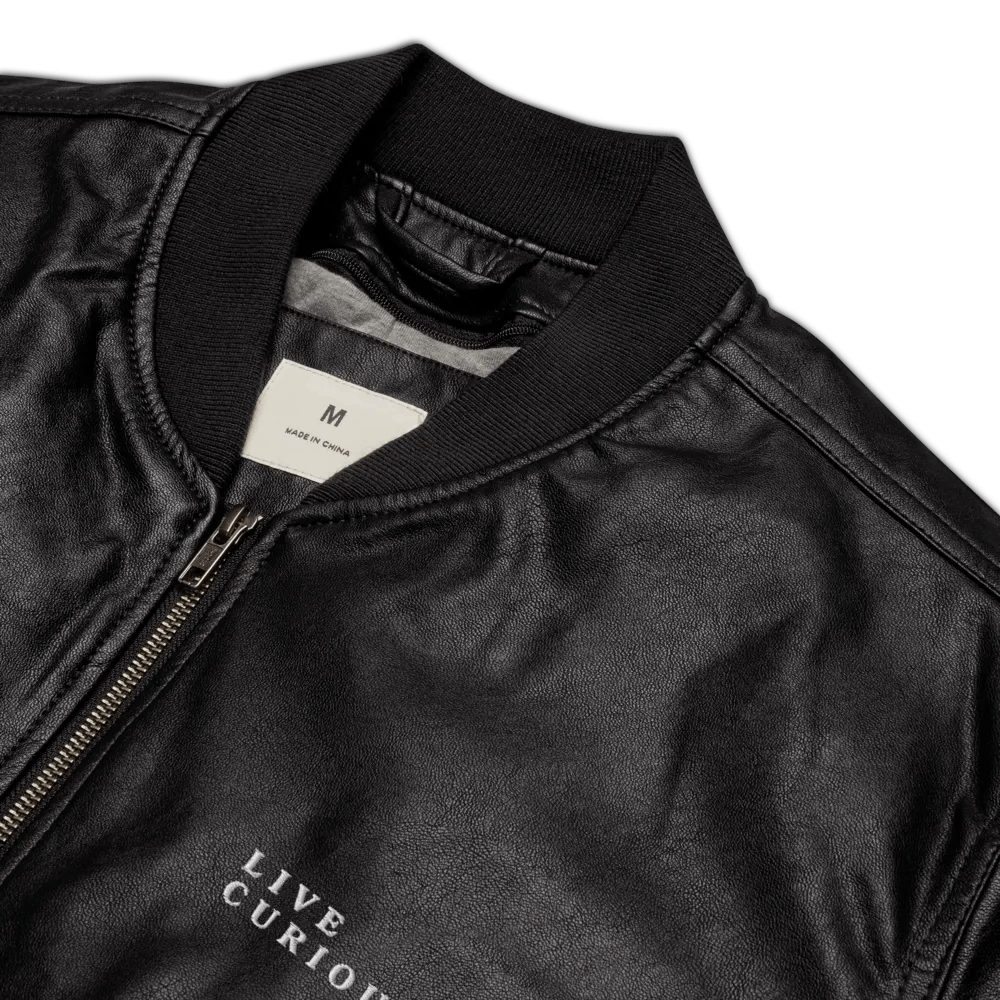 Live Curiously Faux Leather Jacket product image (12)