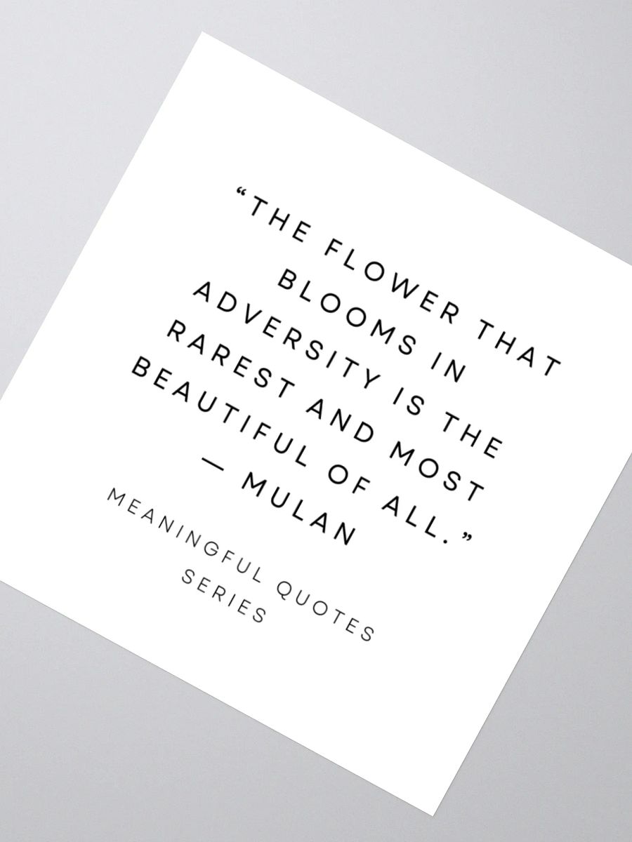 Adversity Blooms Kiss Cut Stickers product image (3)