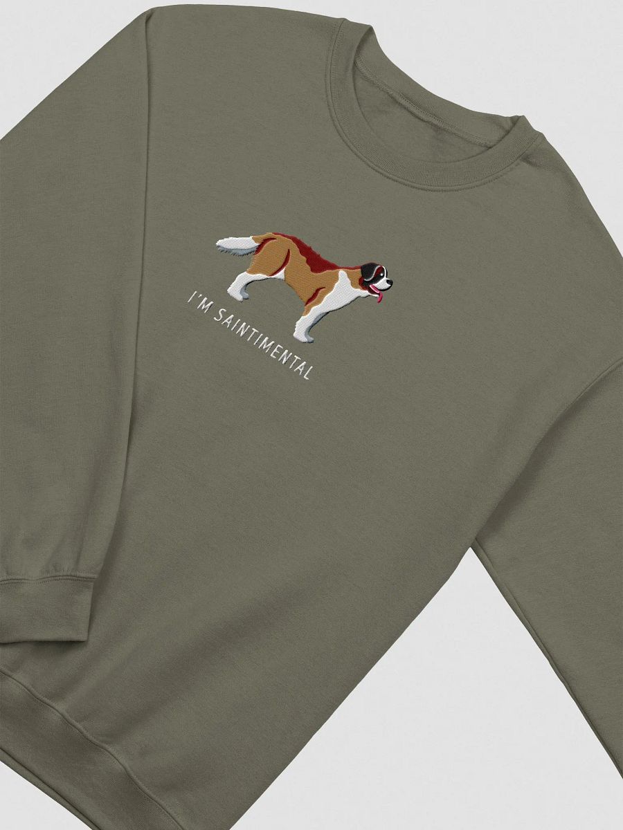 I'm Saintimental Sweatshirt (Embroidered) of a Saint Bernard product image (6)