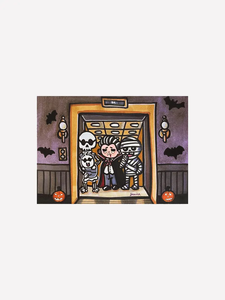 Eerie Elevator Art Print product image (1)