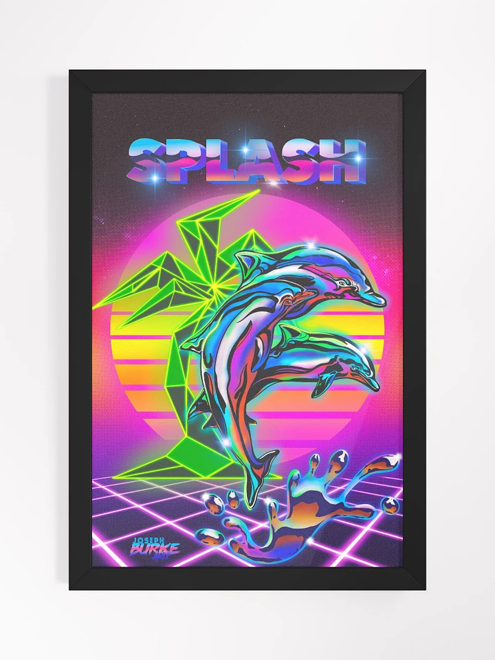 Synthwave Splash Framed Art product image (2)