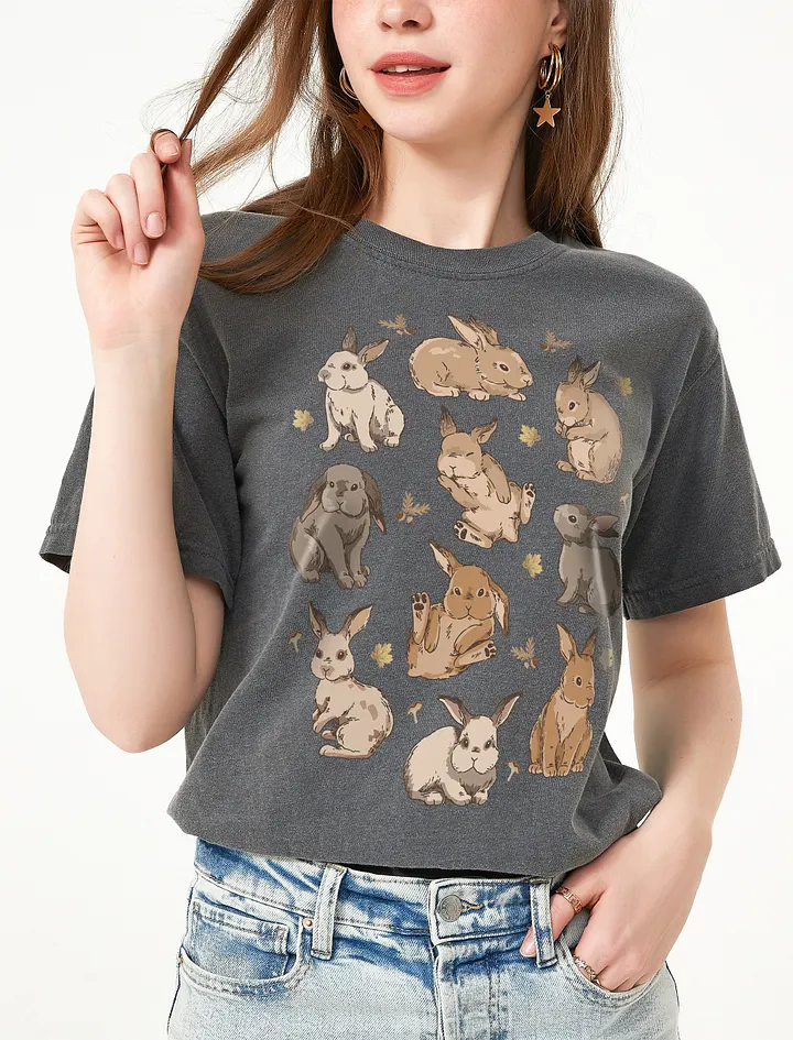 Cottagecore-Inspired Shirt of Forest Rabbits | Cottagecore, Fairycore, and Forestcore-Inspired T-Shirt product image (26)