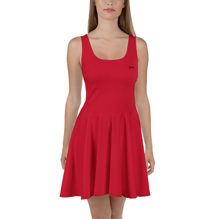 ZAYO Red Burst All-Over Print Skater Dress product image (2)