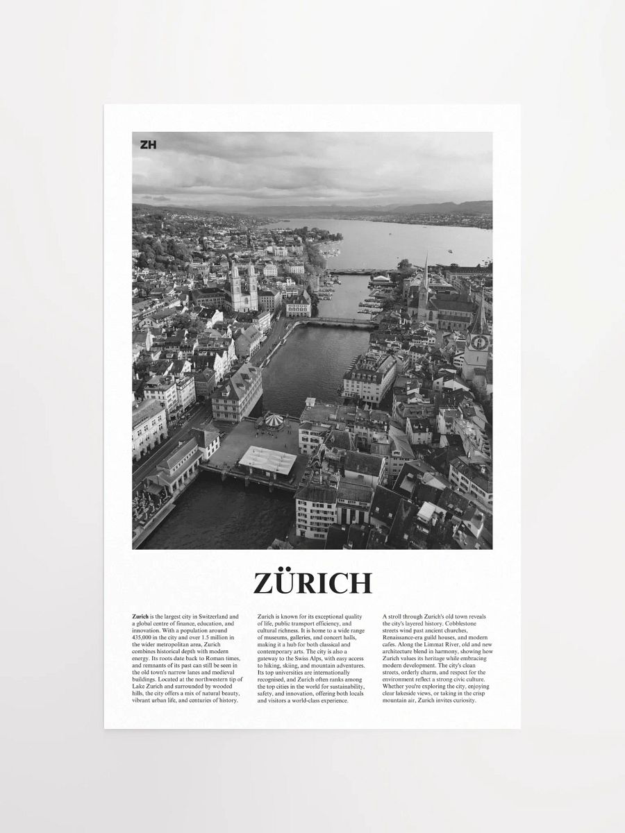 Zurich 02 Newspaper Poster product image (5)