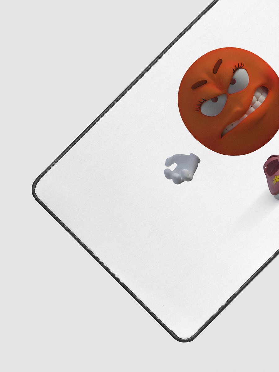 Expressive Orange Face Desk Mat product image (3)