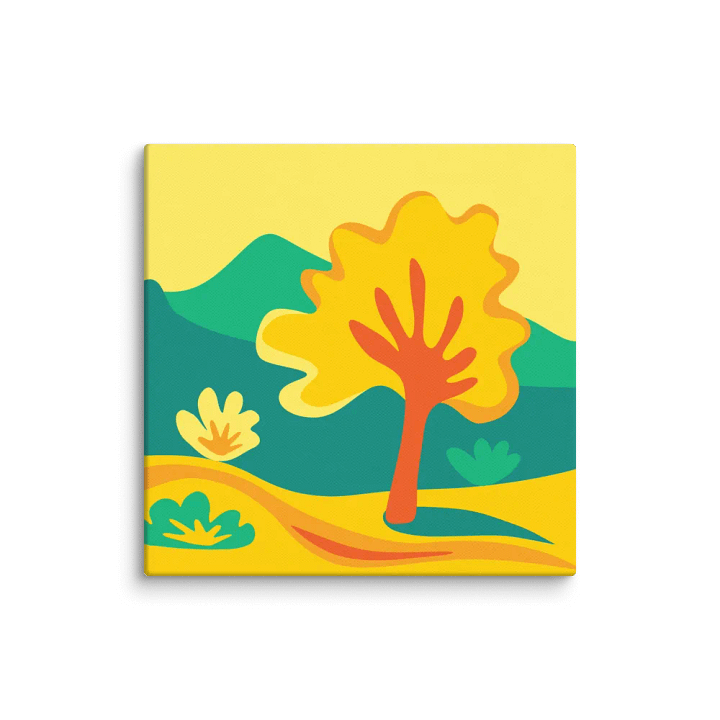 Sunburst Serenity Canvas - Abstract Landscape No. 9 product image (1)