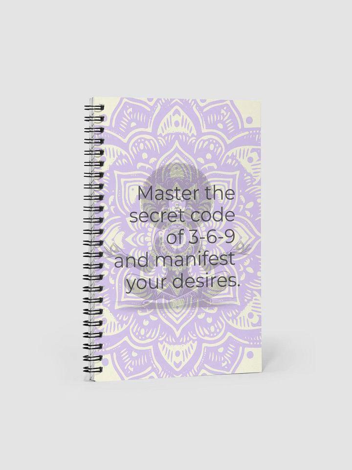 Tesla 369 Manifestation Spiral Notebook – Unlock the Power of Scripting to Reprogram Your Mind and Manifest Your Dreams product image (1)