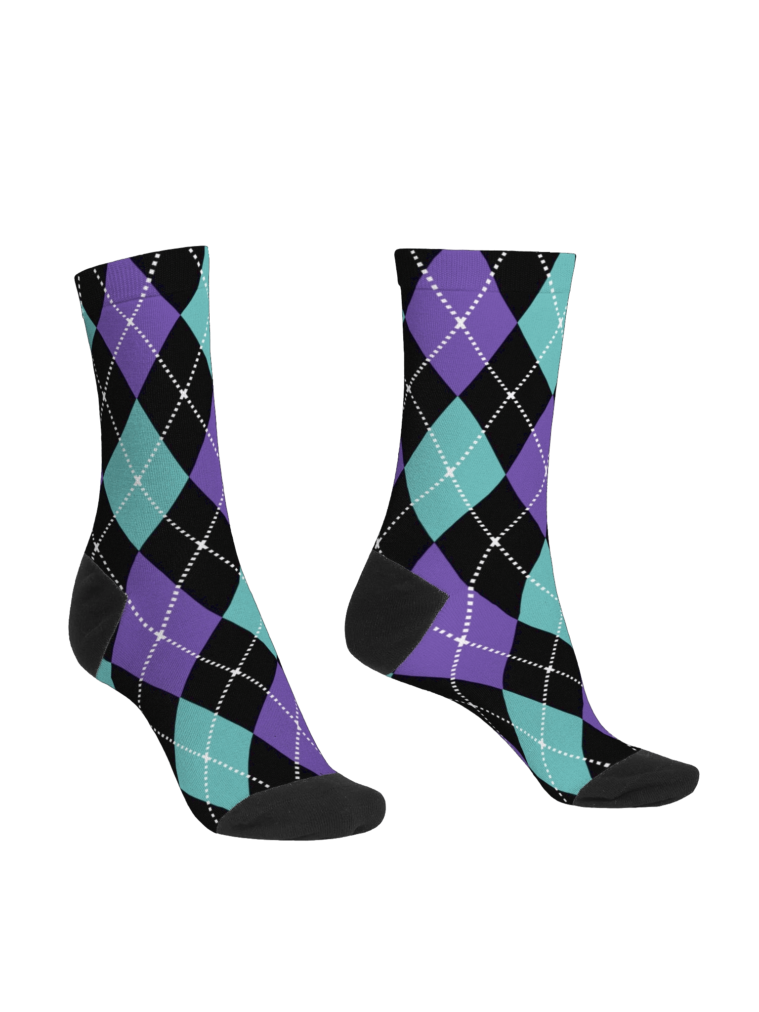 Black Argyle Socks product image (3)