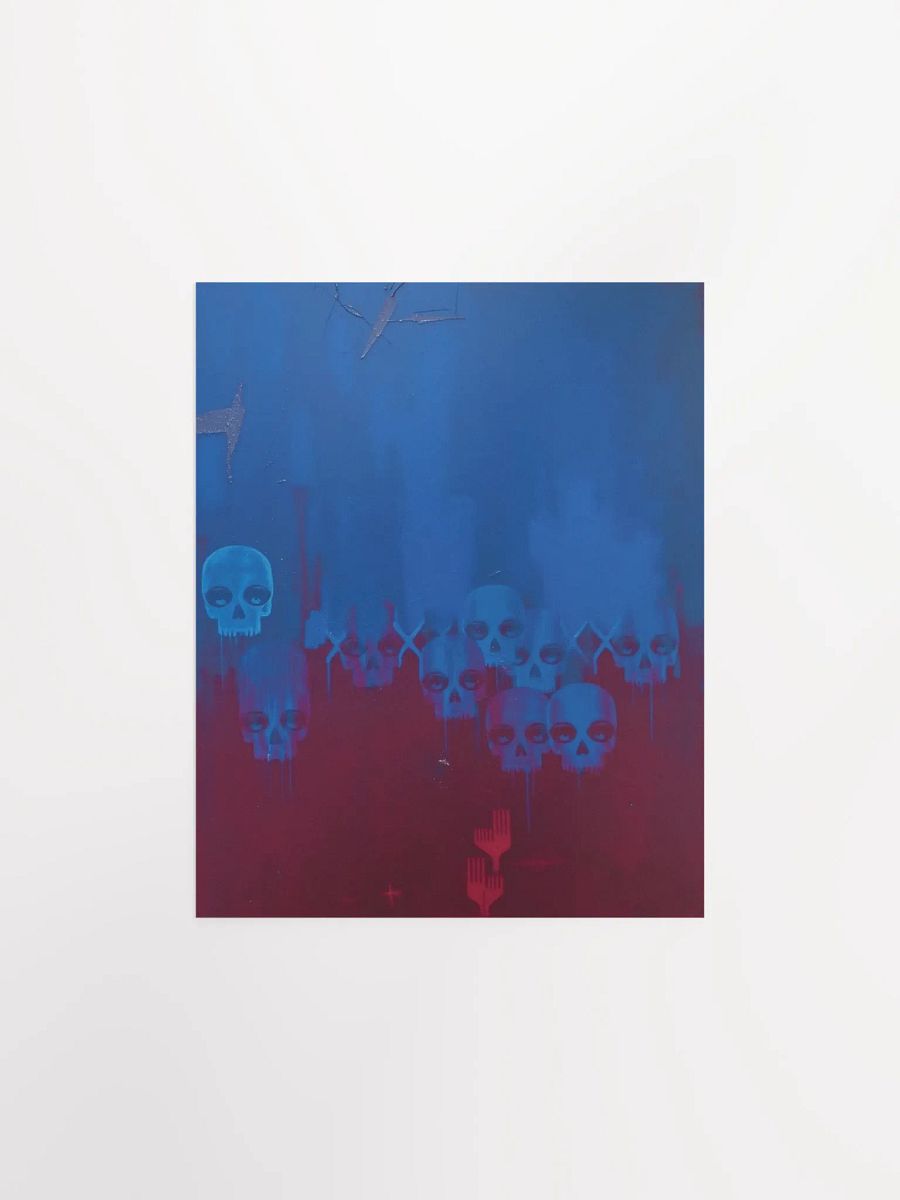 Abstract Skulls Matte Poster product image (5)