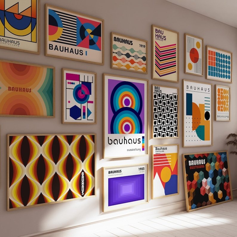 Bauhaus poster set of 3500+ premium printable wall art digital product image (2)