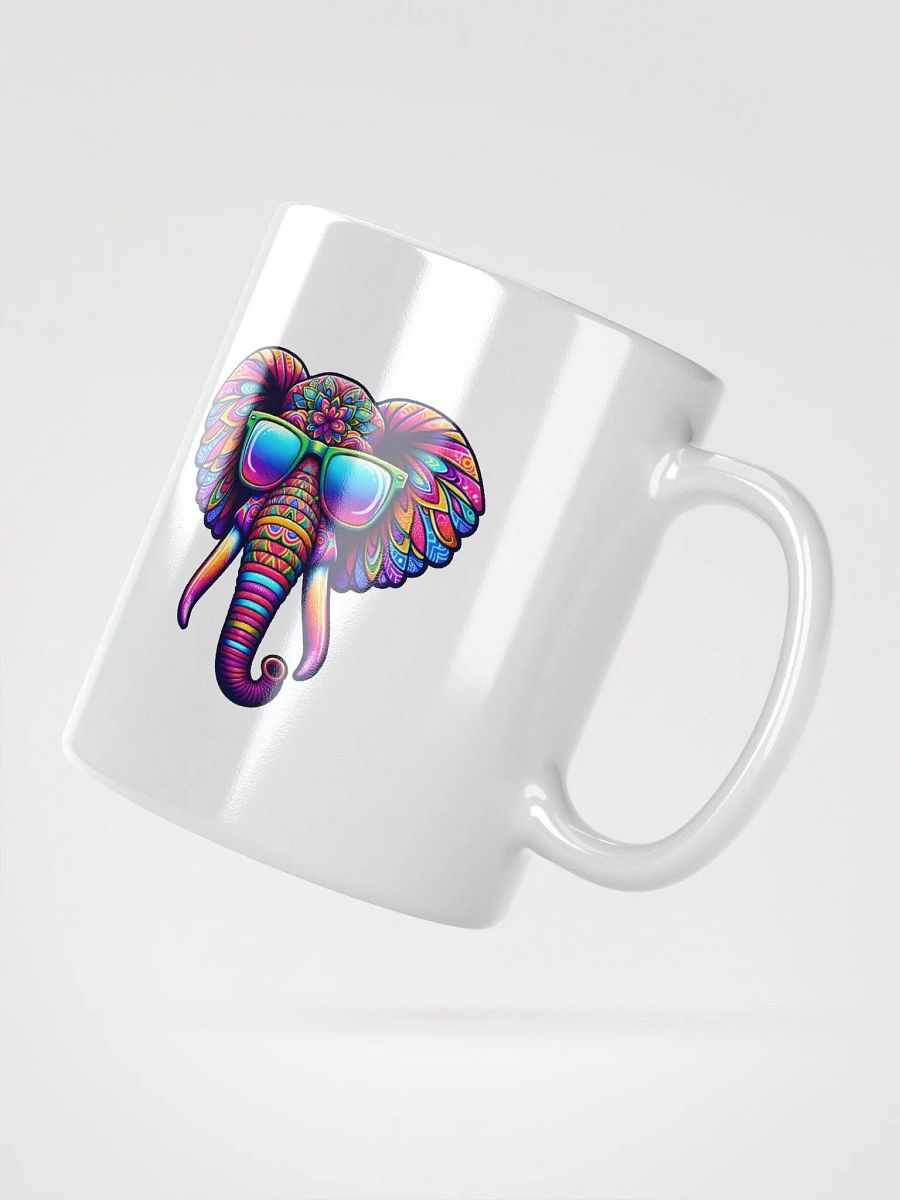 Psychedelic Elephant with Sunglasses Mug product image (2)