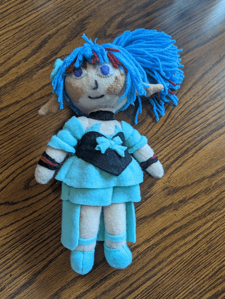 Handmade plush Maya doll (LINK TO PRODUCT) product image (1)