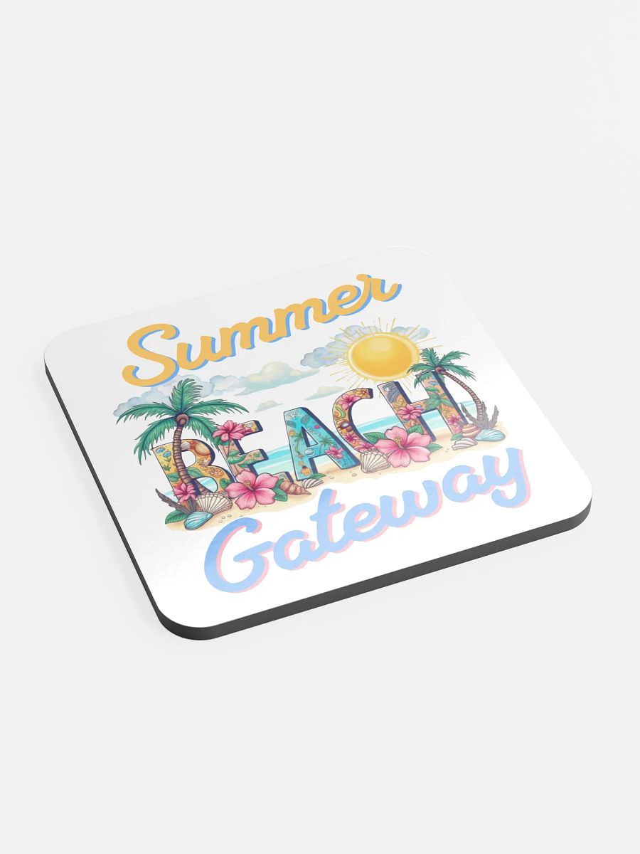 Summer Gateway Beach Tropical Paradise Cork Coaster Set product image (3)
