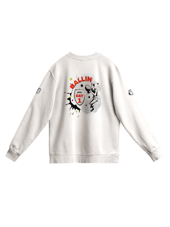 Vintage-Inspired Hoopsters Basketball Emblem Sweatshirt product image (2)
