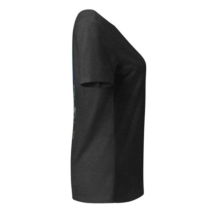Back Print V-Neck women's cock aficionado T-shirt product image (42)