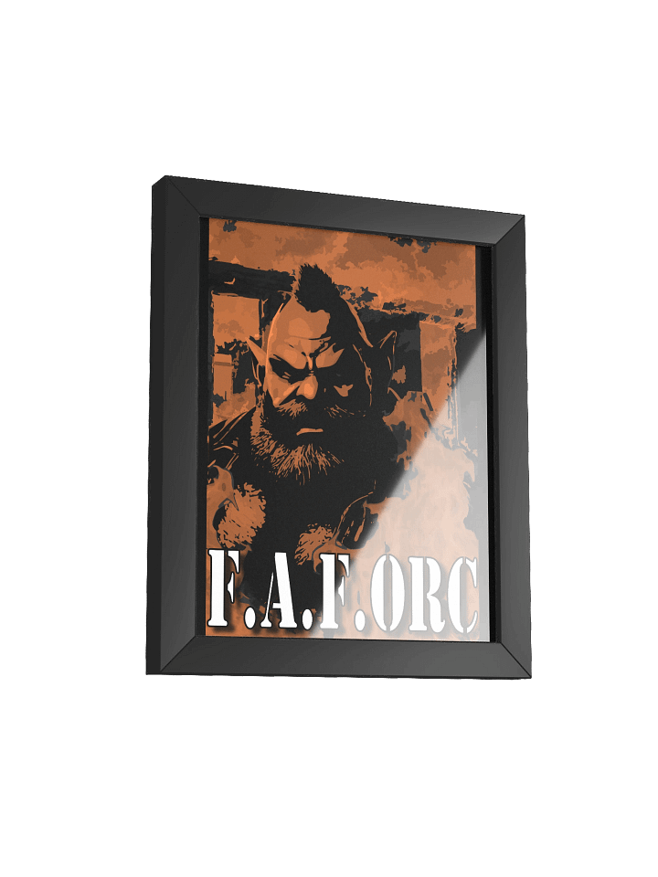 F.A.F. ORC - Fiery Stylized Framed Poster product image (7)