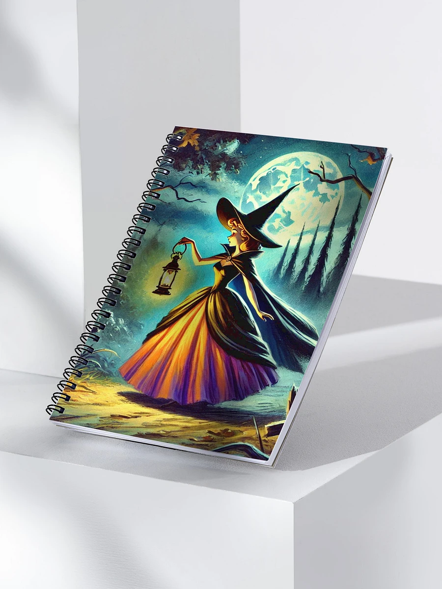 Midnight Stroll Witch Halloween Spiral Notebook product image (3)