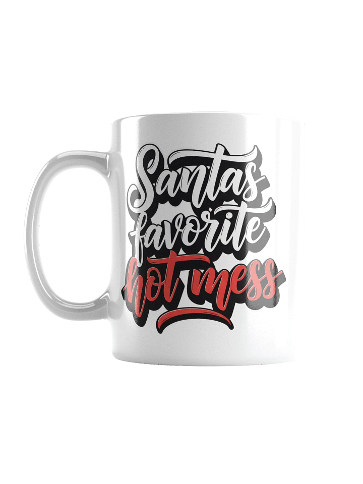 Santa's Favorite Hot Mess Funny Christmas Mug product image (1)