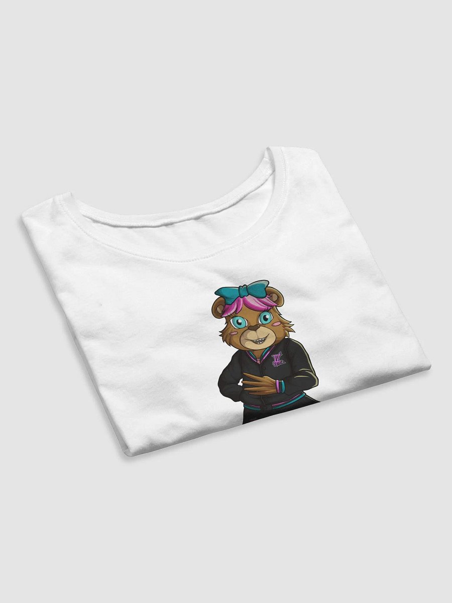 Standing Girl Bear White Bella+Canvas Women's Crop Tee product image (4)