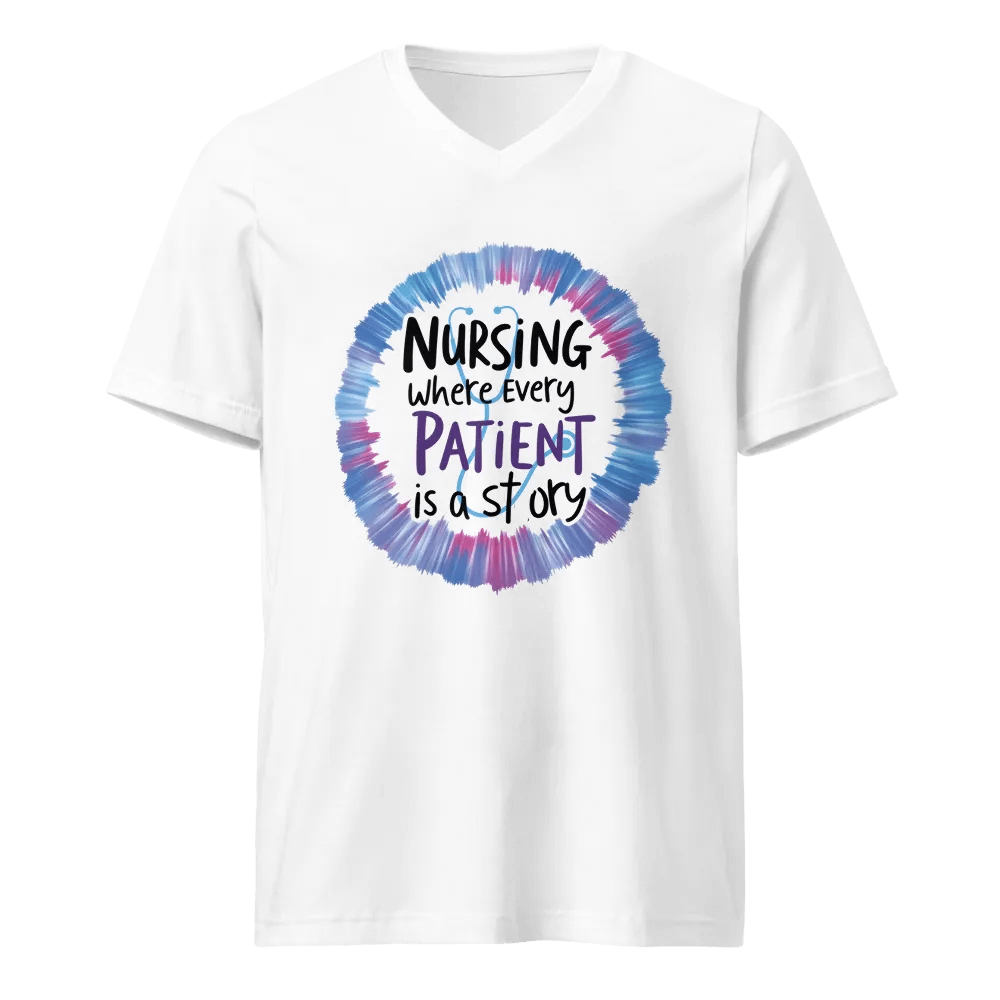 Every Patient is a Story Nurse V-Neck Tee product image (1)