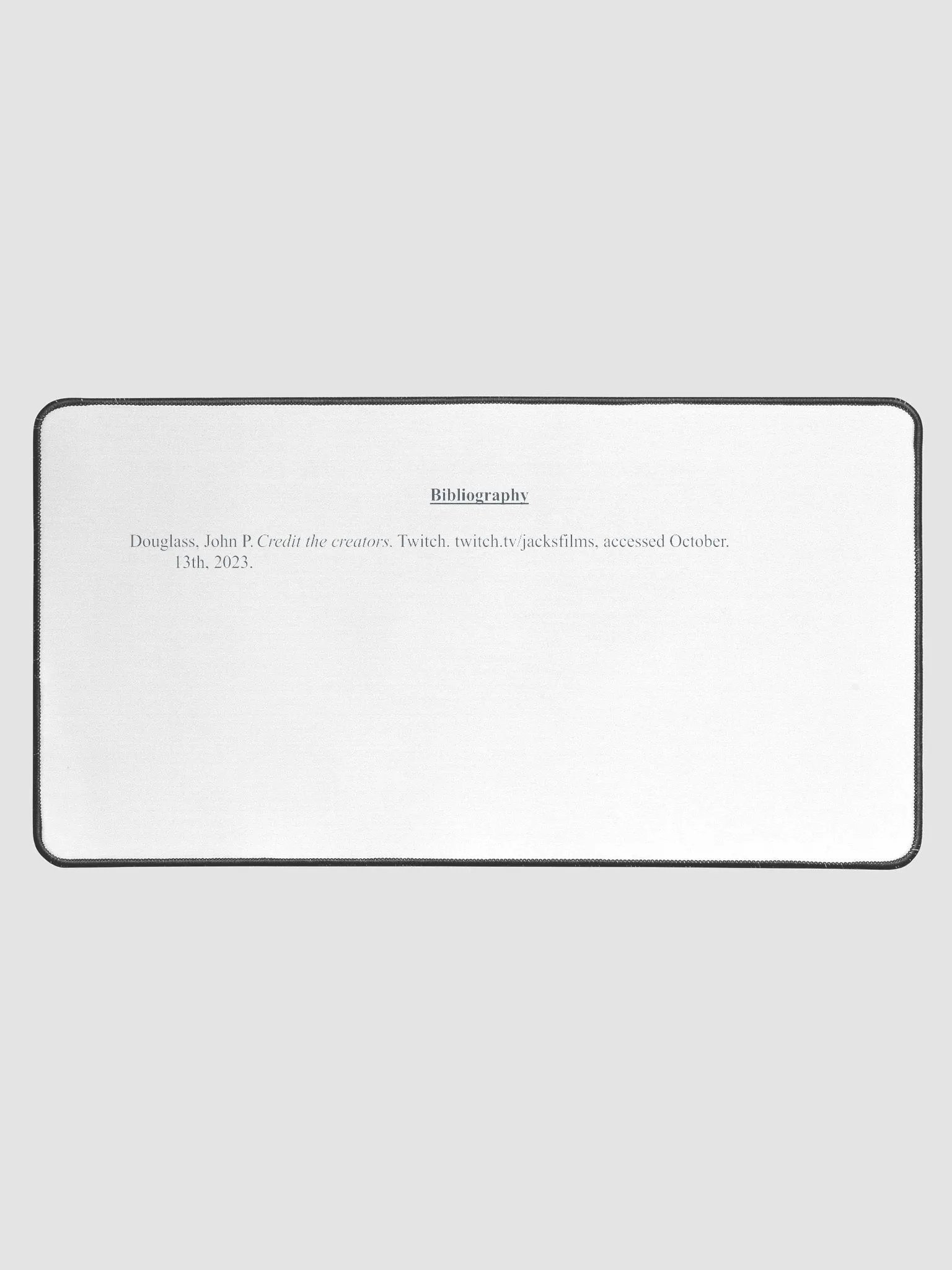Credit the Creators Bibliography Desk Mat product image (1)