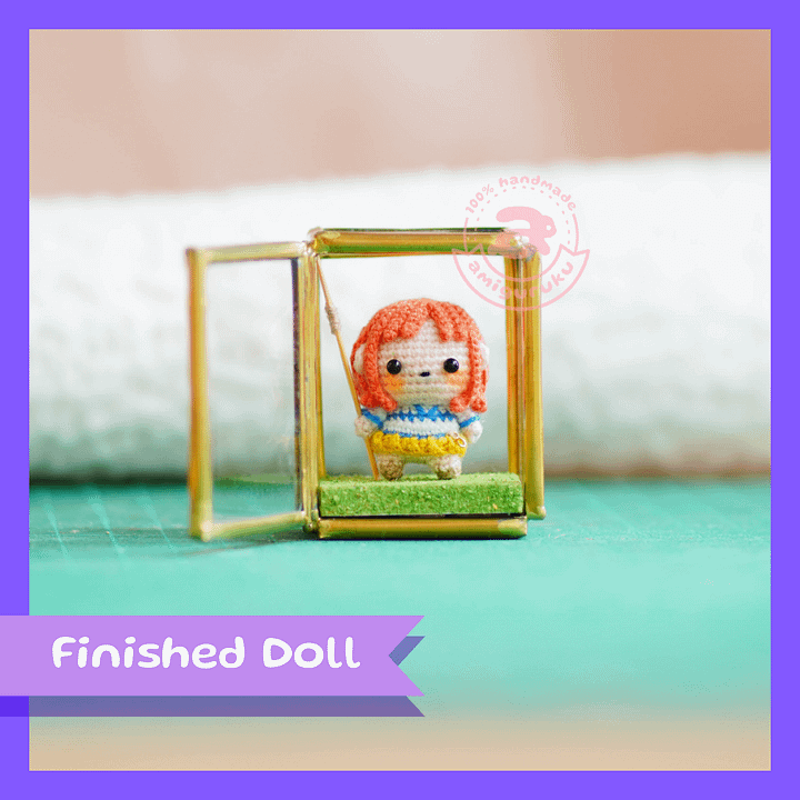 Orange Pirate Girl - Micro crochet product image (1)