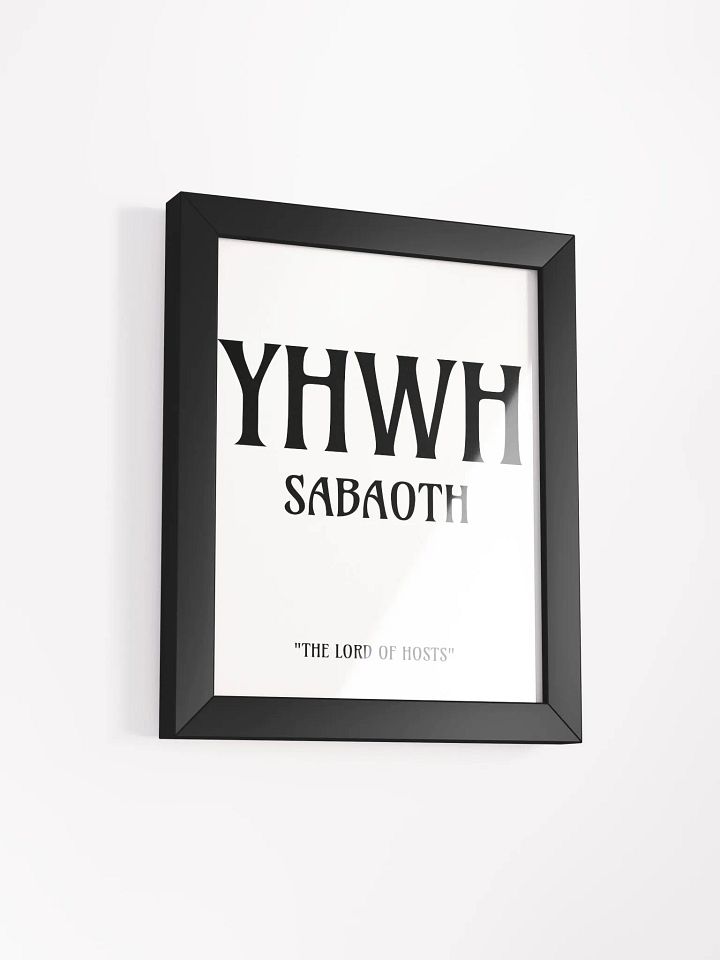 Yahweh Sabaoth Christian Wall Art | Faith Art | Home Decor | Christian Decor | Inspirational Wall Art product image (2)
