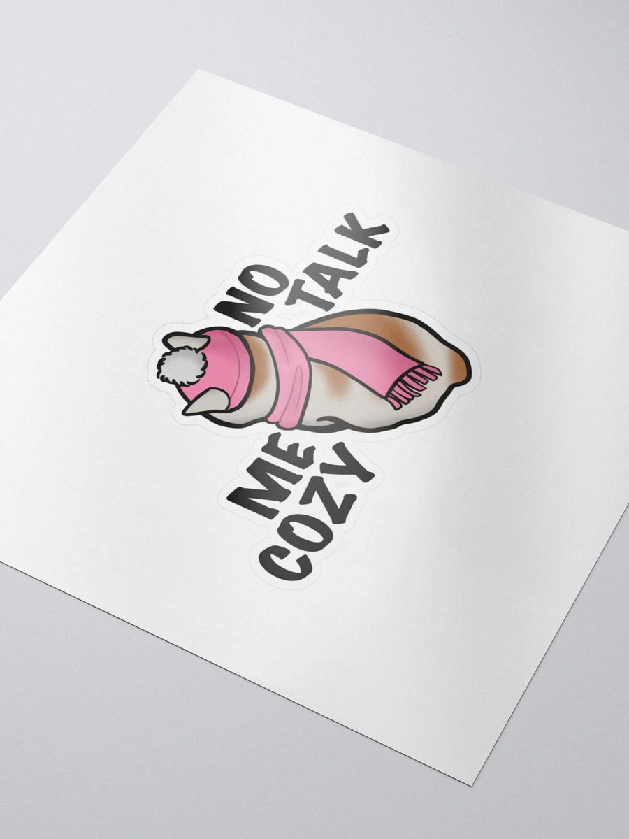 No Talk, Me Cozy (Sticker) product image (3)
