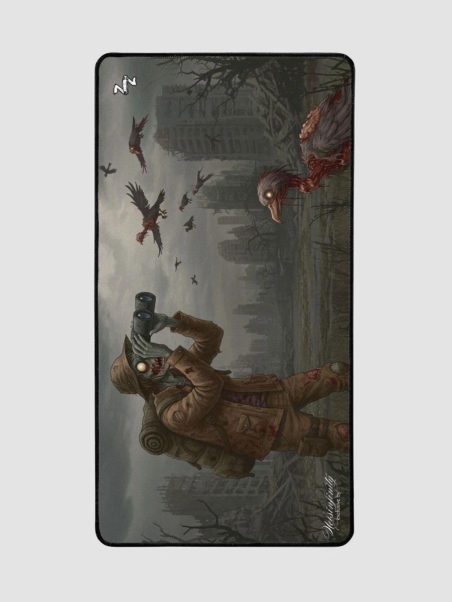 Exclusive Zombie Bird Watching Like A Zombie 05 Desk Mat product image (2)