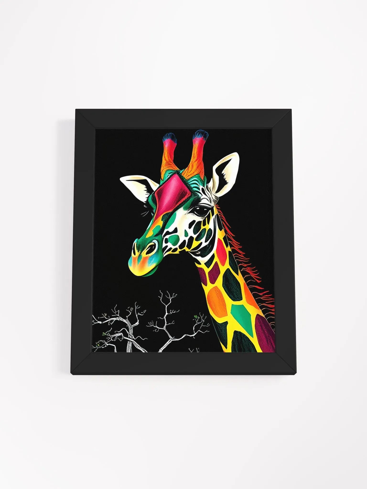 Vibrant Ayous Wood Framed Matte Poster product image (1)