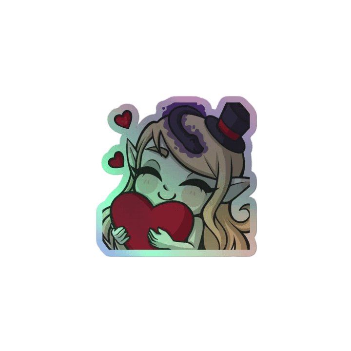 Love Emote Sticker Holographic product image (2)