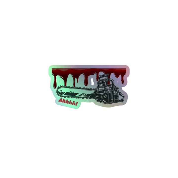 Chainsaw Scare! Holo Sticker product image (1)