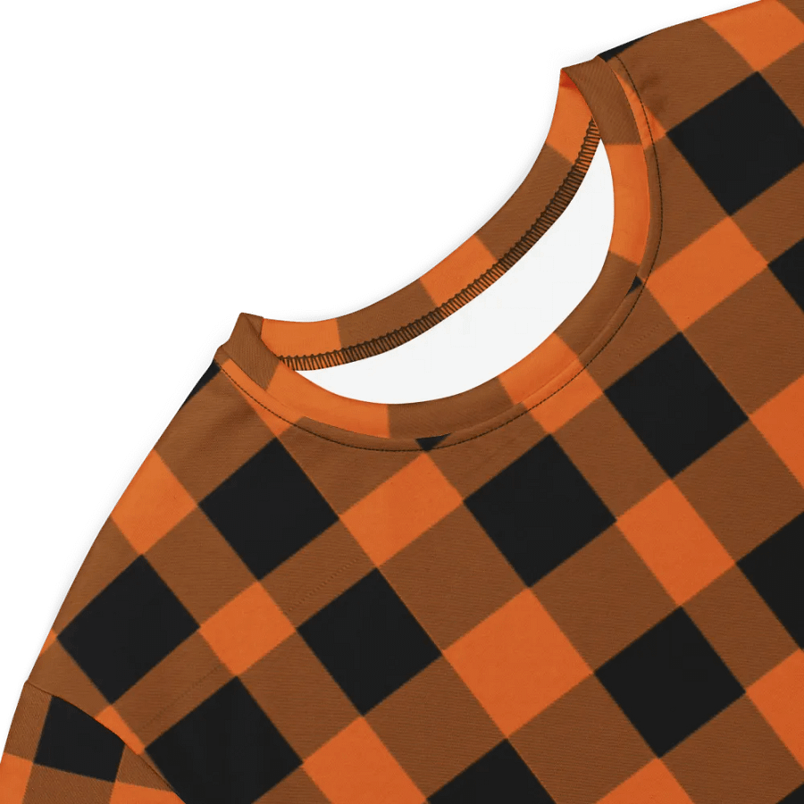 T-SHIRT DRESS VINTAGE CHECKERED ORANGE BLACK product image (3)