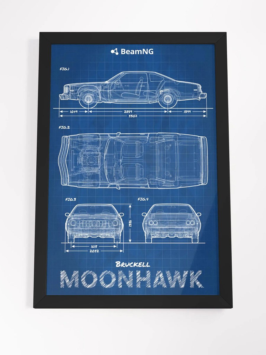 Framed Poster: Bruckell Moonhawk Blueprint product image (4)
