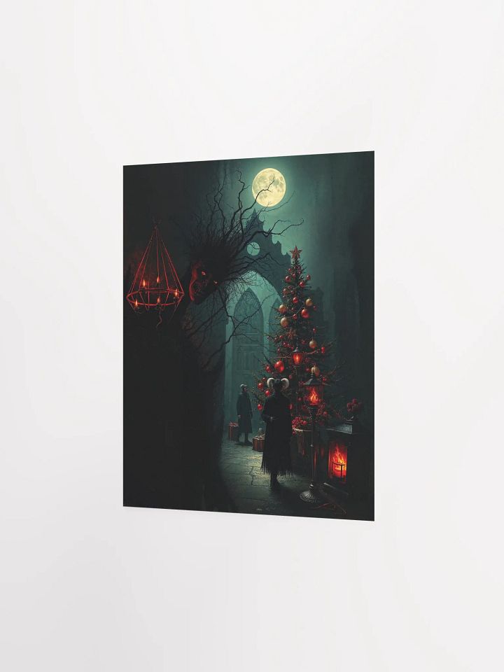Creepy Gothic Christmas Moonlight Poster product image (14)