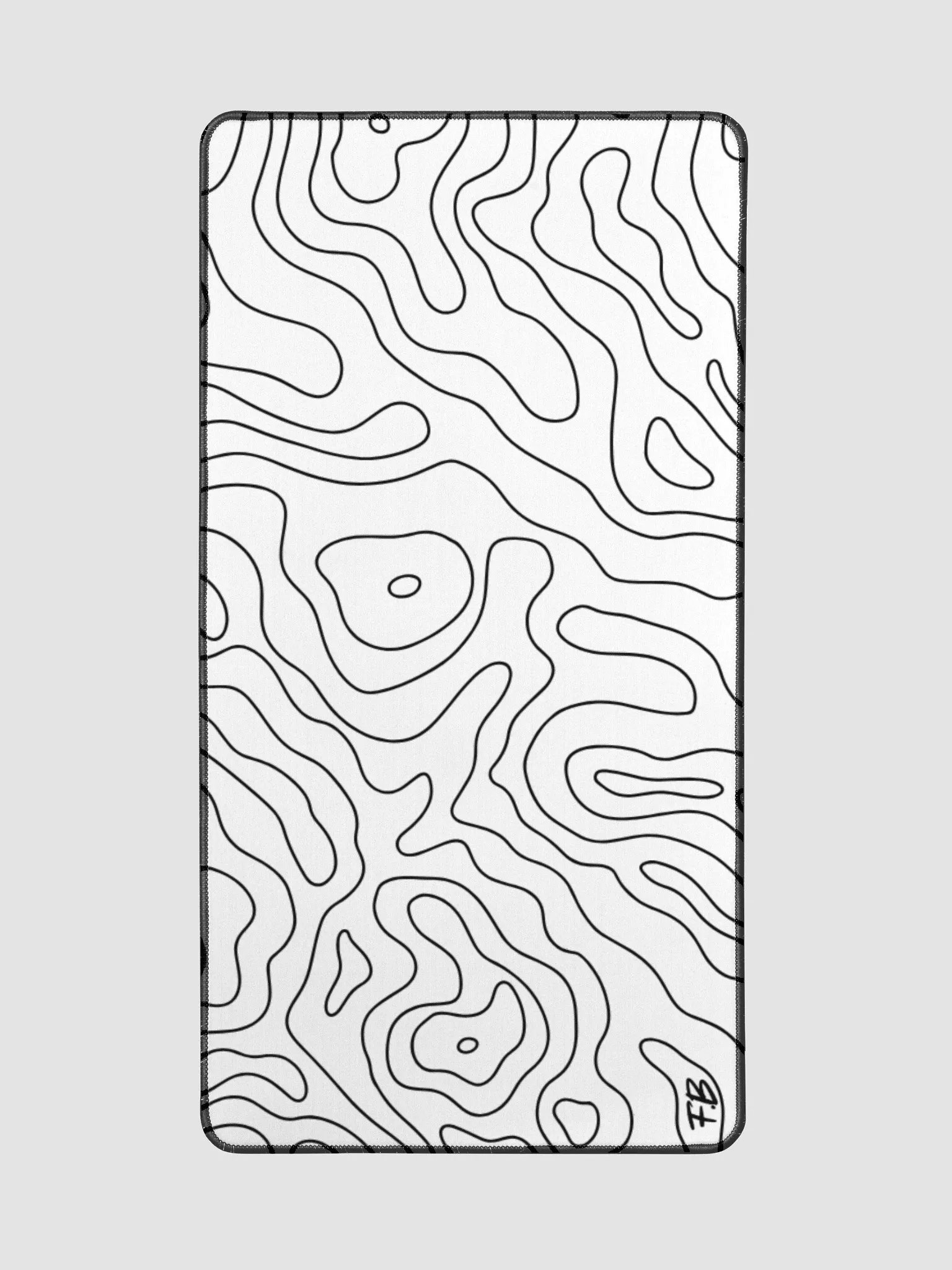 White Topo Mousepad product image (2)