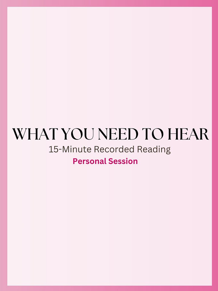 What You Need To Hear Right Now | 15-Minute Recorded Tarot Reading product image (1)