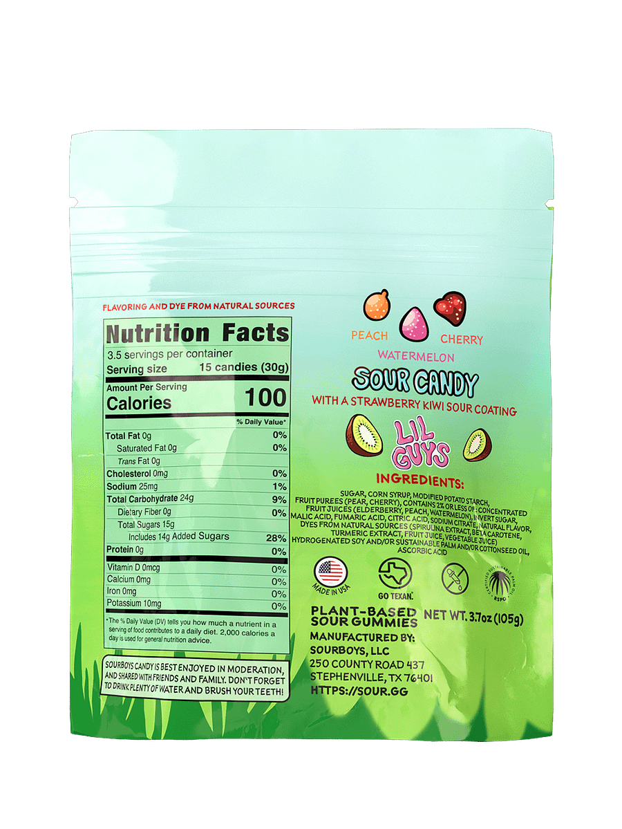 Strawberry Kiwi Sour Gummies - LilGuys product image (2)