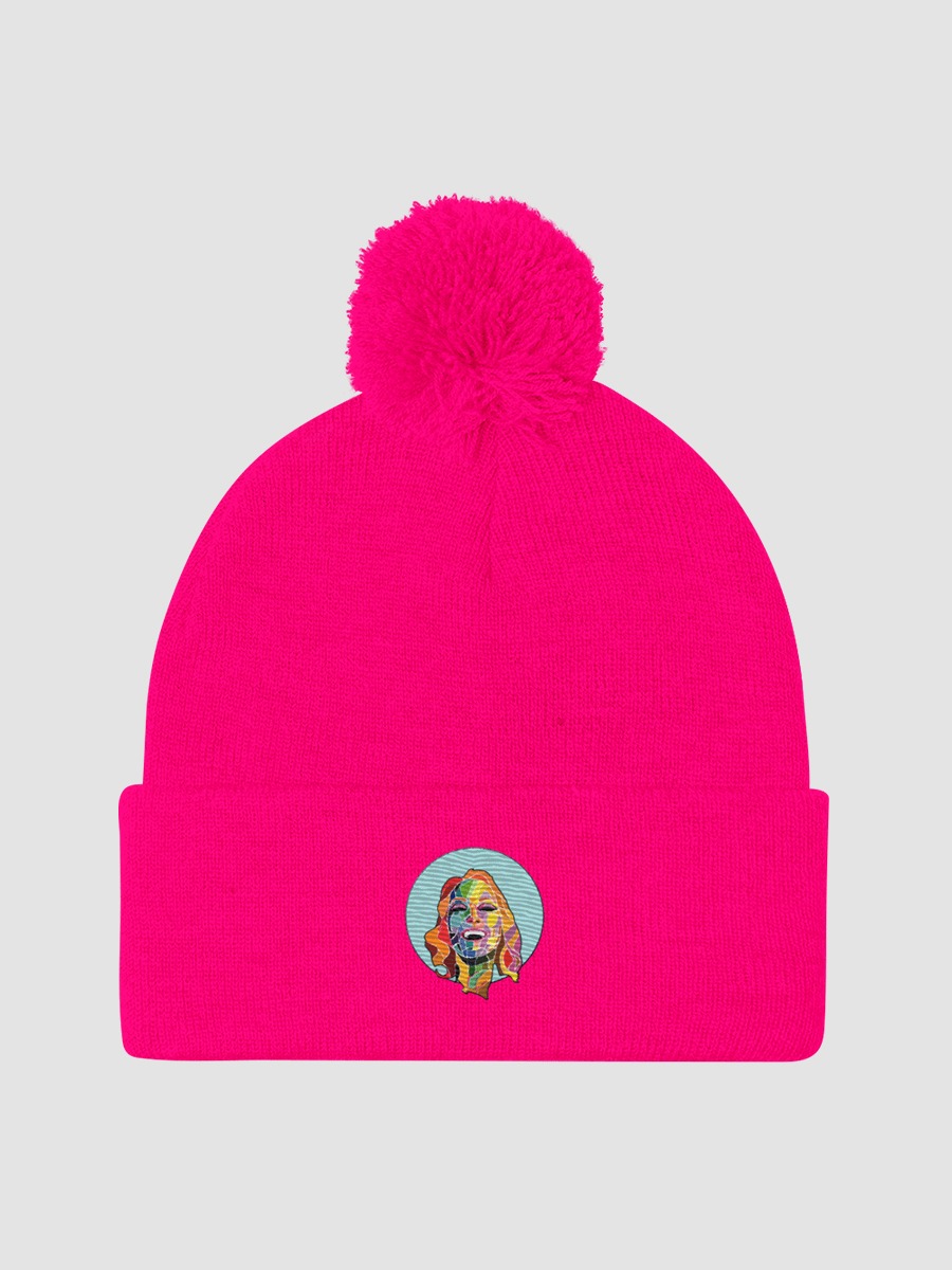 Clisare Pom-Pom Knit Beanie with UNLIMITED Colour Embroidery product image (3)