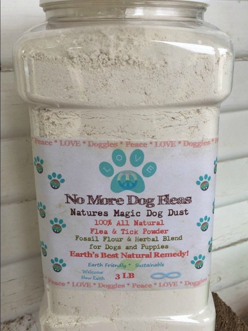 3 LB Bulk No More Flea Powder for Dogs 3 LB Bulk No More Flea Powder for Dogs 3lb Diatomaceous Earth Herbal Blend No More Dog Flea Powder Treatment and Control product image (1)