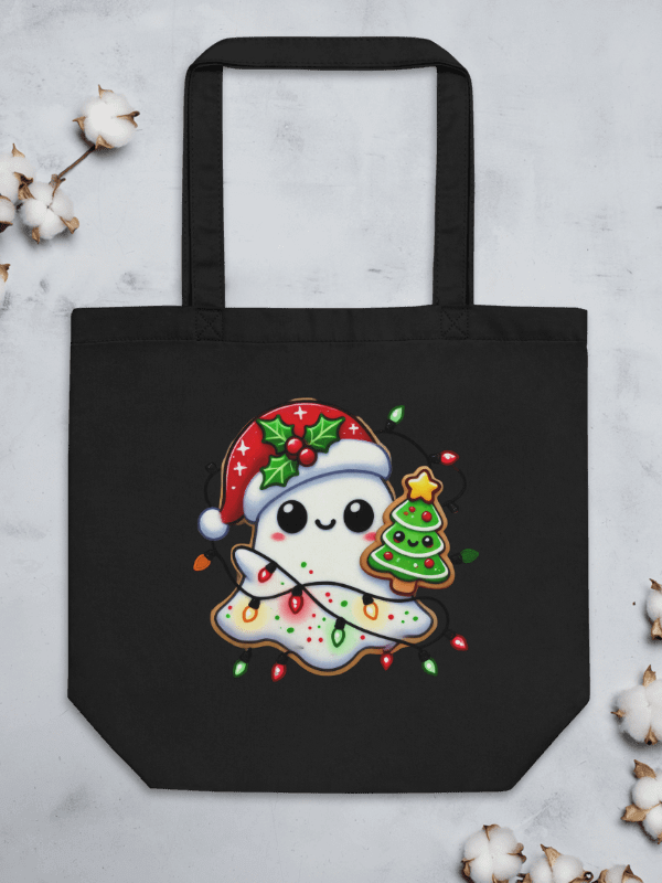 Spooky Santa Ghost Eco Tote Bag product image (5)