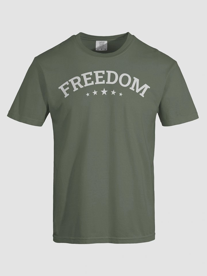 Freedom Typography Unisex Garment-Dyed T-shirt product image (131)