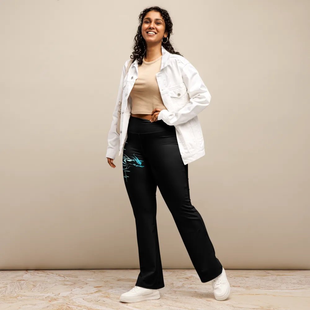 Horse Heartbeat Crossover Leggings with Pockets product image (12)