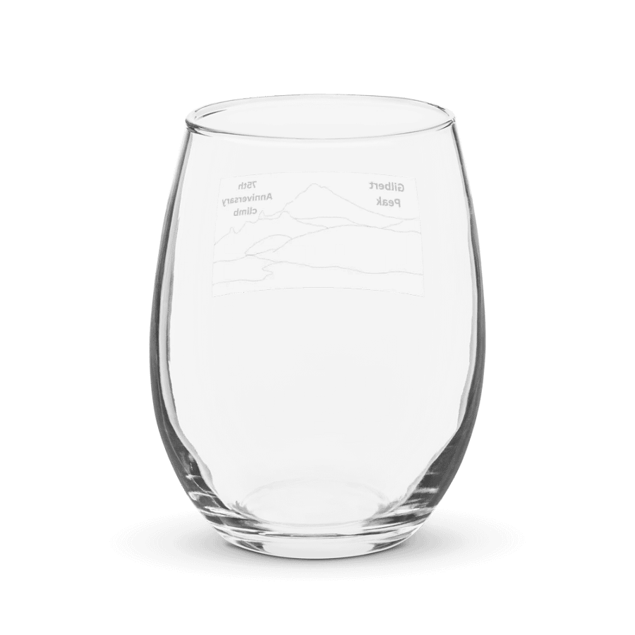 Gilbert Peak wine glass (75th Anniversary climb) product image (2)