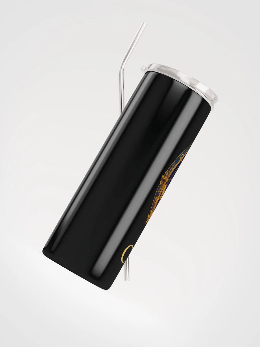 Deep Blue & Gold Capricorn Zodiac Stainless Steel Tumbler: Savor Zodiac Luxury product image (4)